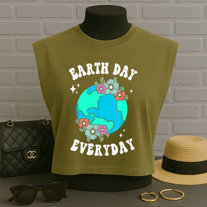 Earth Day Save Our Home Plant More Trees Go Planet Garment-Dyed Women's Muscle Tee