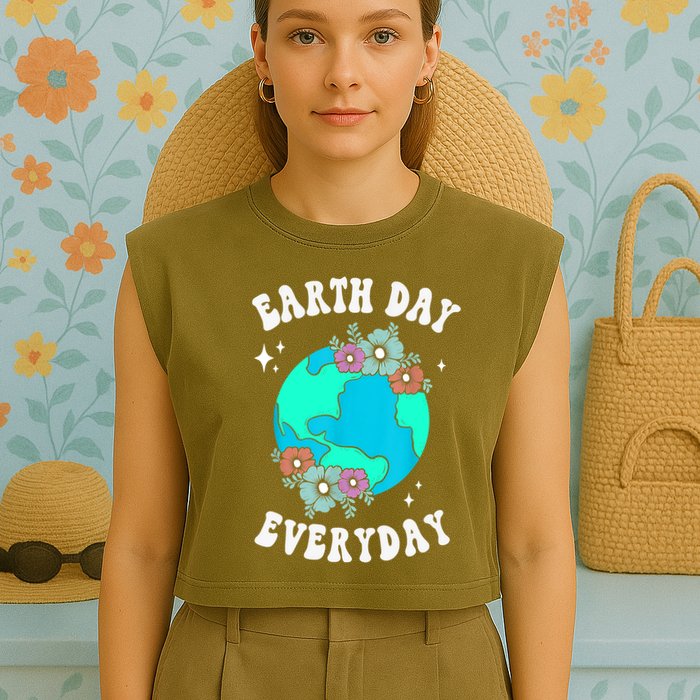 Earth Day Save Our Home Plant More Trees Go Planet Garment-Dyed Women's Muscle Tee