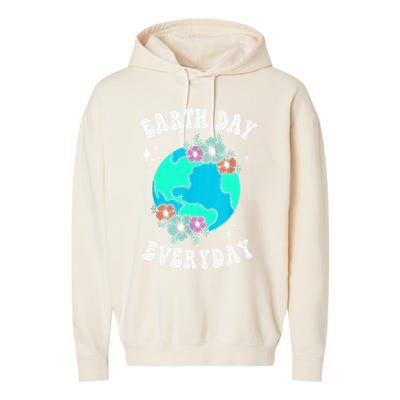 Earth Day Save Our Home Plant More Trees Go Planet Garment-Dyed Fleece Hoodie