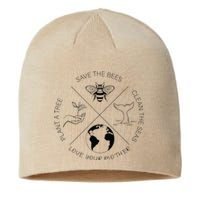 Earth Day Save The Bees Plant More Trees Clean The Seas Gift Sustainable Beanie