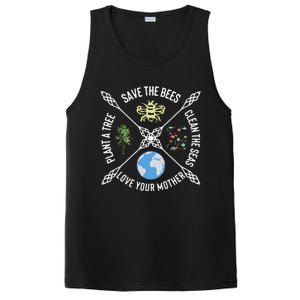 Earth Day Save The Bees Plant More Trees Clean The Seas PosiCharge Competitor Tank