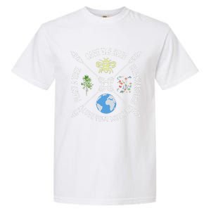 Earth Day Save The Bees Plant More Trees Clean The Seas Garment-Dyed Heavyweight T-Shirt