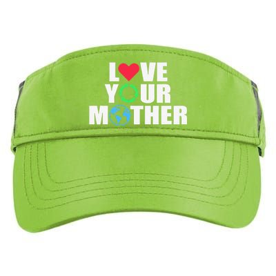 Earth Day Save The Planet Mother Earth Love Long Sleeve Adult Drive Performance Visor