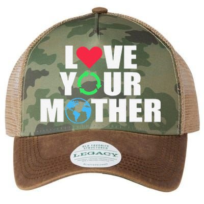 Earth Day Save The Planet Mother Earth Love Long Sleeve Legacy Tie Dye Trucker Hat