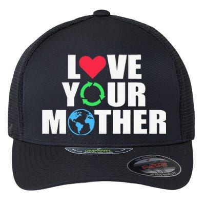 Earth Day Save The Planet Mother Earth Love Long Sleeve Flexfit Unipanel Trucker Cap