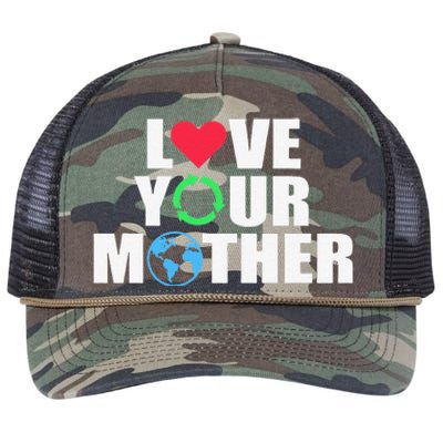 Earth Day Save The Planet Mother Earth Love Long Sleeve Retro Rope Trucker Hat Cap