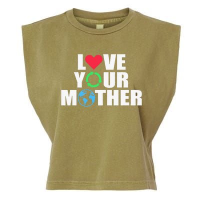 Earth Day Save The Planet Mother Earth Love Long Sleeve Garment-Dyed Women's Muscle Tee