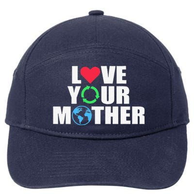 Earth Day Save The Planet Mother Earth Love Long Sleeve 7-Panel Snapback Hat