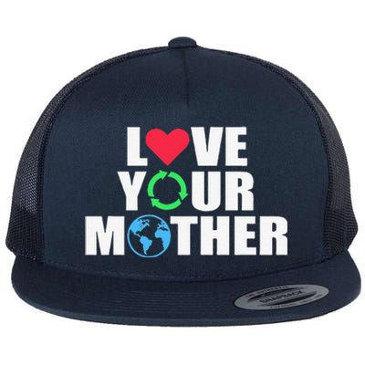 Earth Day Save The Planet Mother Earth Love Long Sleeve Flat Bill Trucker Hat