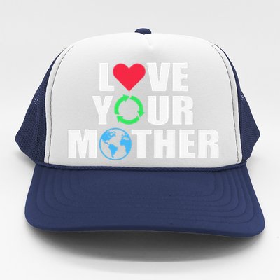 Earth Day Save The Planet Mother Earth Love Long Sleeve Trucker Hat