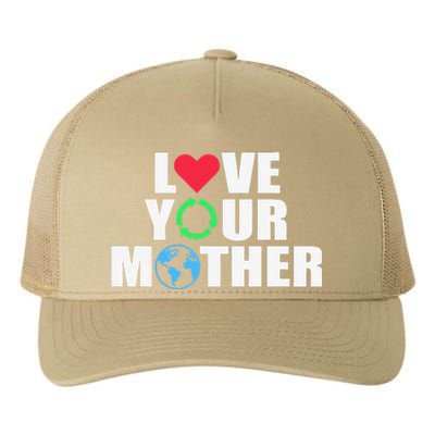 Earth Day Save The Planet Mother Earth Love Long Sleeve Yupoong Adult 5-Panel Trucker Hat