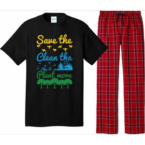 Earth Day Save The Bees Clean The Seas Plant More Trees Gift Pajama Set