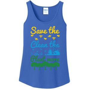 Earth Day Save The Bees Clean The Seas Plant More Trees Gift Ladies Essential Tank