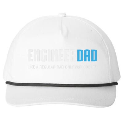 Engineer Dad Shirts Funny Cute Fathers Day Gift Snapback Five-Panel Rope Hat