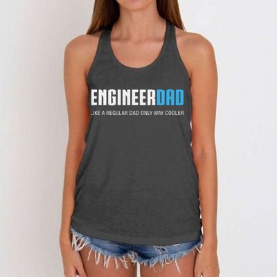 Engineer Dad Shirts Funny Cute Fathers Day Gift Women's Knotted Racerback Tank