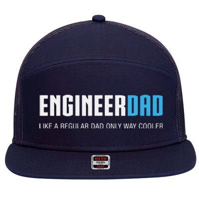 Engineer Dad Shirts Funny Cute Fathers Day Gift 7 Panel Mesh Trucker Snapback Hat