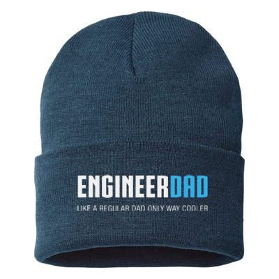 Engineer Dad Shirts Funny Cute Fathers Day Gift Sustainable Knit Beanie