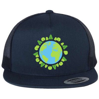 Earth Day Save The Planet Awareness Nature Love Trees Gift Flat Bill Trucker Hat