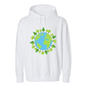 Earth Day Save The Planet Awareness Nature Love Trees Gift Garment-Dyed Fleece Hoodie