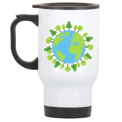 Earth Day Save The Planet Awareness Nature Love Trees Gift Stainless Steel Travel Mug