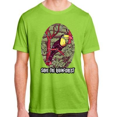 Earth Day Save The Rainforest Jungle Vintage Adult ChromaSoft Performance T-Shirt