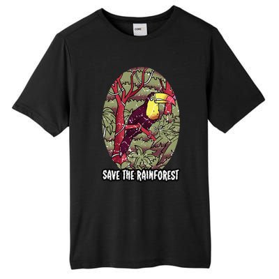 Earth Day Save The Rainforest Jungle Vintage Tall Fusion ChromaSoft Performance T-Shirt