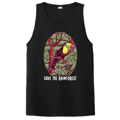 Earth Day Save The Rainforest Jungle Vintage PosiCharge Competitor Tank