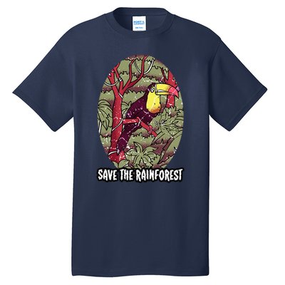 Earth Day Save The Rainforest Jungle Vintage Tall T-Shirt