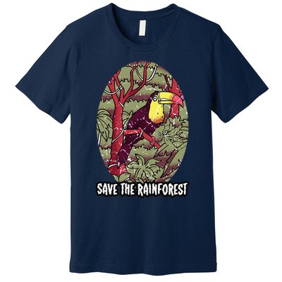 Earth Day Save The Rainforest Jungle Vintage Premium T-Shirt