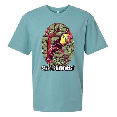 Earth Day Save The Rainforest Jungle Vintage Sueded Cloud Jersey T-Shirt