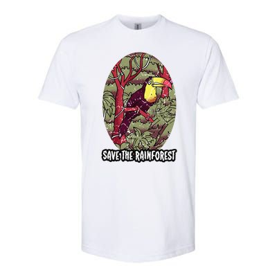 Earth Day Save The Rainforest Jungle Vintage Softstyle CVC T-Shirt