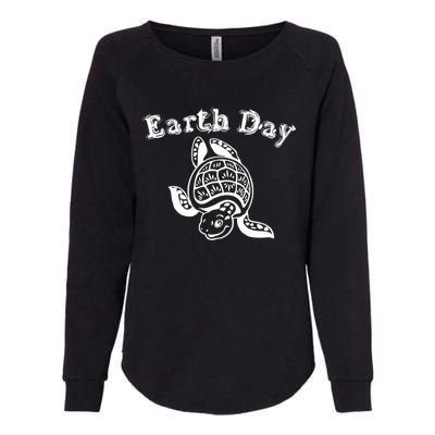 Earth Day Sea Turtle Animal Nature Conservation Activist Gift Womens California Wash Sweatshirt