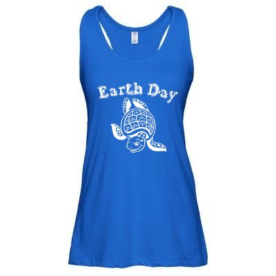 Earth Day Sea Turtle Animal Nature Conservation Activist Gift Ladies Essential Flowy Tank