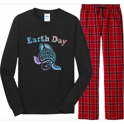 Earth Day Sea Turtle Animal Nature Conservation Activist Cool Gift Long Sleeve Pajama Set