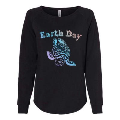 Earth Day Sea Turtle Animal Nature Conservation Activist Cool Gift Womens California Wash Sweatshirt