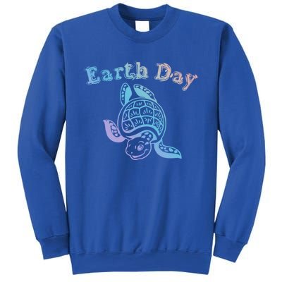 Earth Day Sea Turtle Animal Nature Conservation Activist Cool Gift Sweatshirt