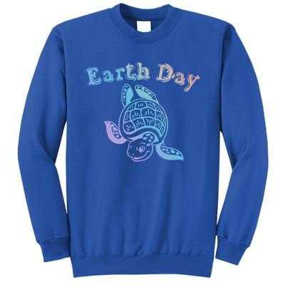 Earth Day Sea Turtle Animal Nature Conservation Activist Cool Gift Tall Sweatshirt