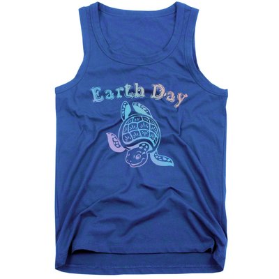 Earth Day Sea Turtle Animal Nature Conservation Activist Cool Gift Tank Top