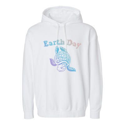 Earth Day Sea Turtle Animal Nature Conservation Activist Cool Gift Garment-Dyed Fleece Hoodie