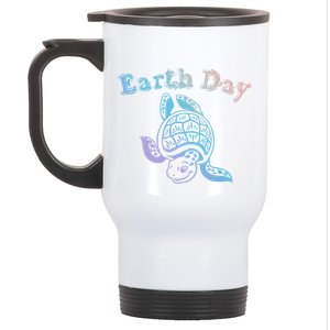 Earth Day Sea Turtle Animal Nature Conservation Activist Cool Gift Stainless Steel Travel Mug