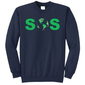 Earth Day SOS ProScience Save The Planet Sustainability Sweatshirt