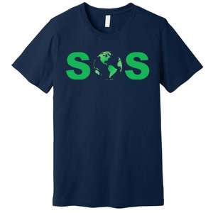 Earth Day SOS ProScience Save The Planet Sustainability Premium T-Shirt