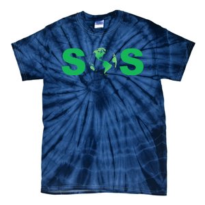 Earth Day SOS ProScience Save The Planet Sustainability Tie-Dye T-Shirt