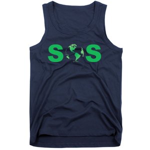 Earth Day SOS ProScience Save The Planet Sustainability Tank Top