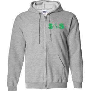 Earth Day SOS ProScience Save The Planet Sustainability Full Zip Hoodie