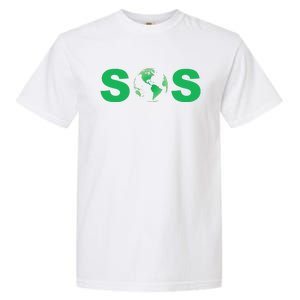 Earth Day SOS ProScience Save The Planet Sustainability Garment-Dyed Heavyweight T-Shirt