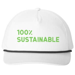 Earth Day Sustainable Recyclable Mother Earths Snapback Five-Panel Rope Hat