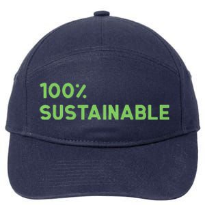 Earth Day Sustainable Recyclable Mother Earths 7-Panel Snapback Hat