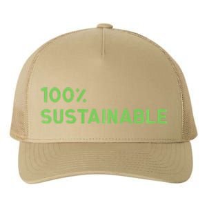 Earth Day Sustainable Recyclable Mother Earths Yupoong Adult 5-Panel Trucker Hat