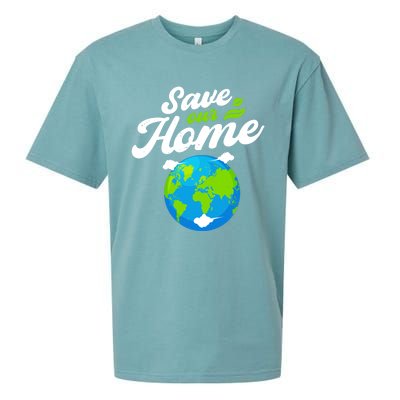 Earth Day Save Our Home Planet Conservation Preservation Gift Sueded Cloud Jersey T-Shirt